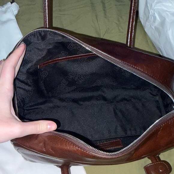 Margesherwood Soft Boston mocha crinkle purse with dust bag - Picture 4 of 7